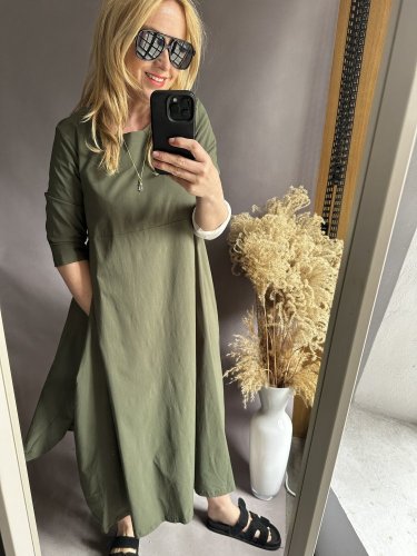 Šaty Alison-Khaki
