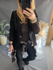 Sako Luisa velúr-čierná