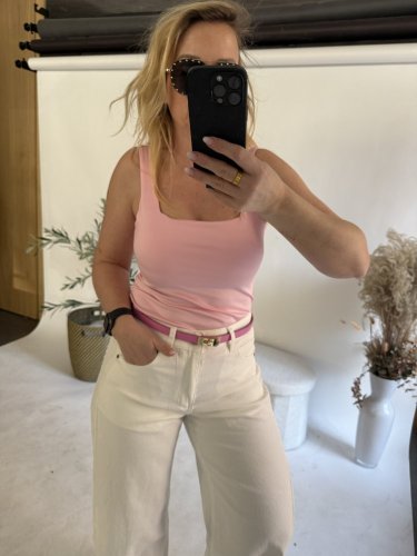 Tielko široké ramienka-pink