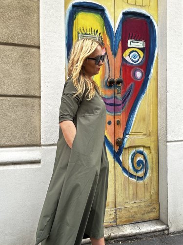 Šaty Alison-Khaki
