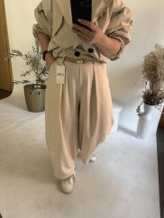 Nohavice Ballon plátené letné-beige