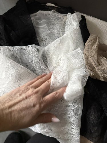 Tričko Čipka-čierná