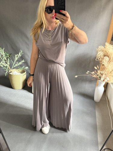 Set Moon 2-dlhé nohavice-mocca