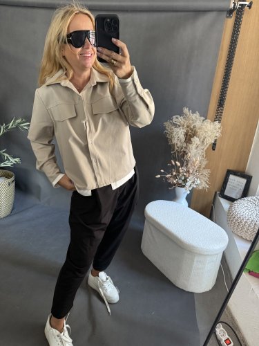 Kabátek Sun 2v1 s košilí-béžový