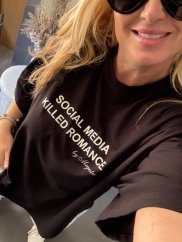 Tričko Social madia-čierné