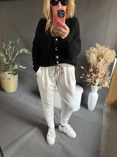 Nohavice Aladin-bielé