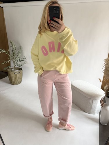 Nohavice Luisa Baloon-pudrové