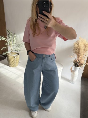 Džínsy Big do XL-baby blue