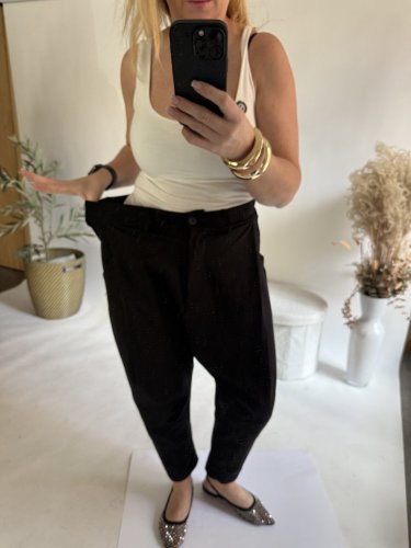 Nohavice Blair bavlnené-čierná