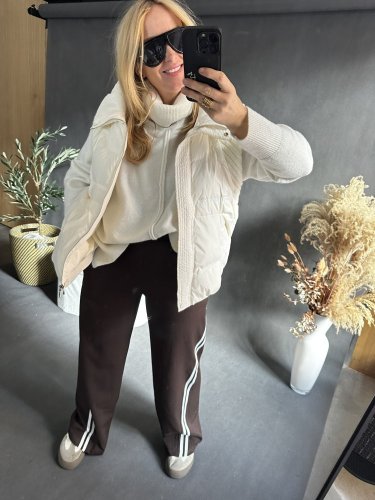 Nohavice s pruhom-max do M