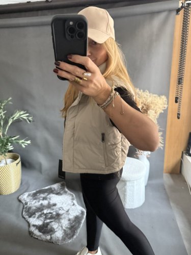 Vesta Crop S/M a L/XL-béžová